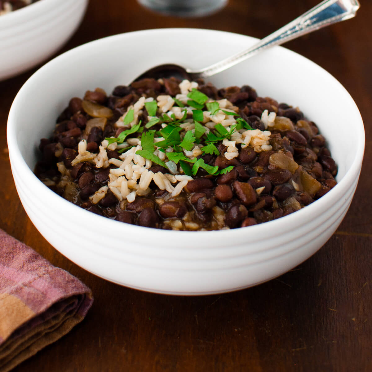 Black Bean Soup with Rice Taming of the Spoon