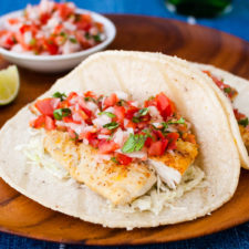 Easy Fish Tacos with Homemade Pico de Gallo-image