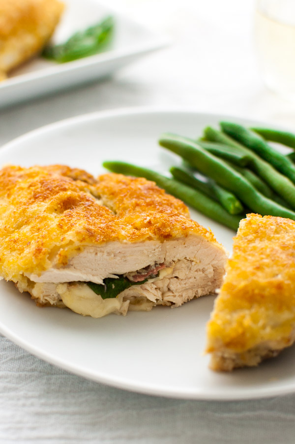 Stuffed Chicken Breasts with Prosciutto Basil Cheese