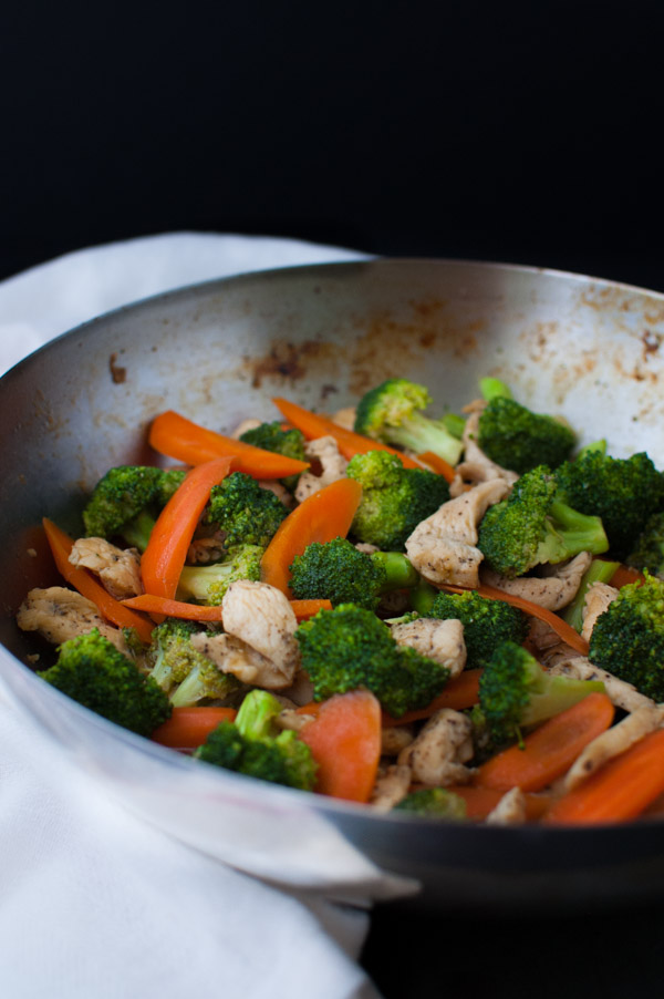 Chicken and Vegetable Stir-fry with Crispy Noodles - Taming of the Spoon