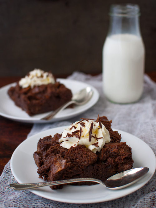 Chocolate Bread Pudding | tamingofthespoon.com