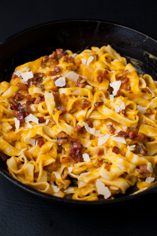 Creamy Butternut Squash Pasta with Pancetta and Sage - Taming of the Spoon