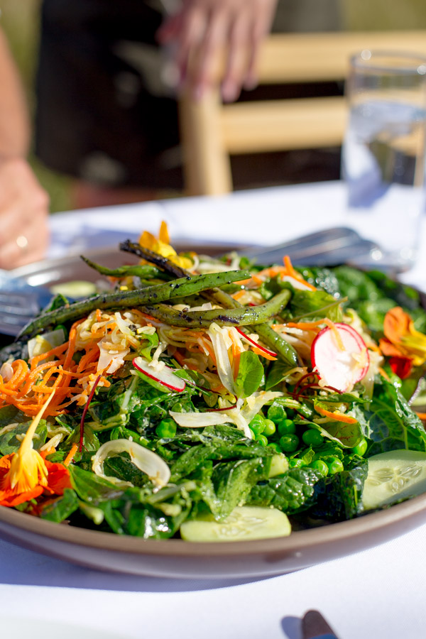 A larger platter of salad.