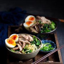 Coconut Miso Ramen with Chicken and Vegetables
