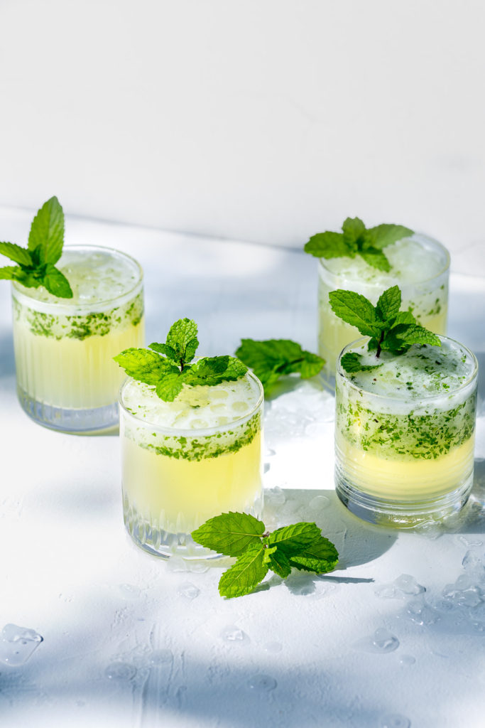 Frozen Mint Lemonade - Incredibly easy to make and tastes like a cool breeze, this lemonade will be your favorite summer drink.