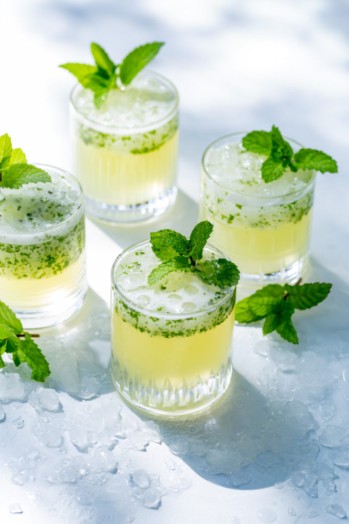 Frozen Mint Lemonade - Incredibly easy to make and tastes like a cool breeze, this lemonade will be your favorite summer drink.