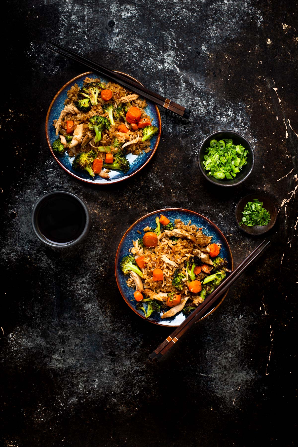 One Sheet Pan Chicken Fried Rice - Creme De La Crumb