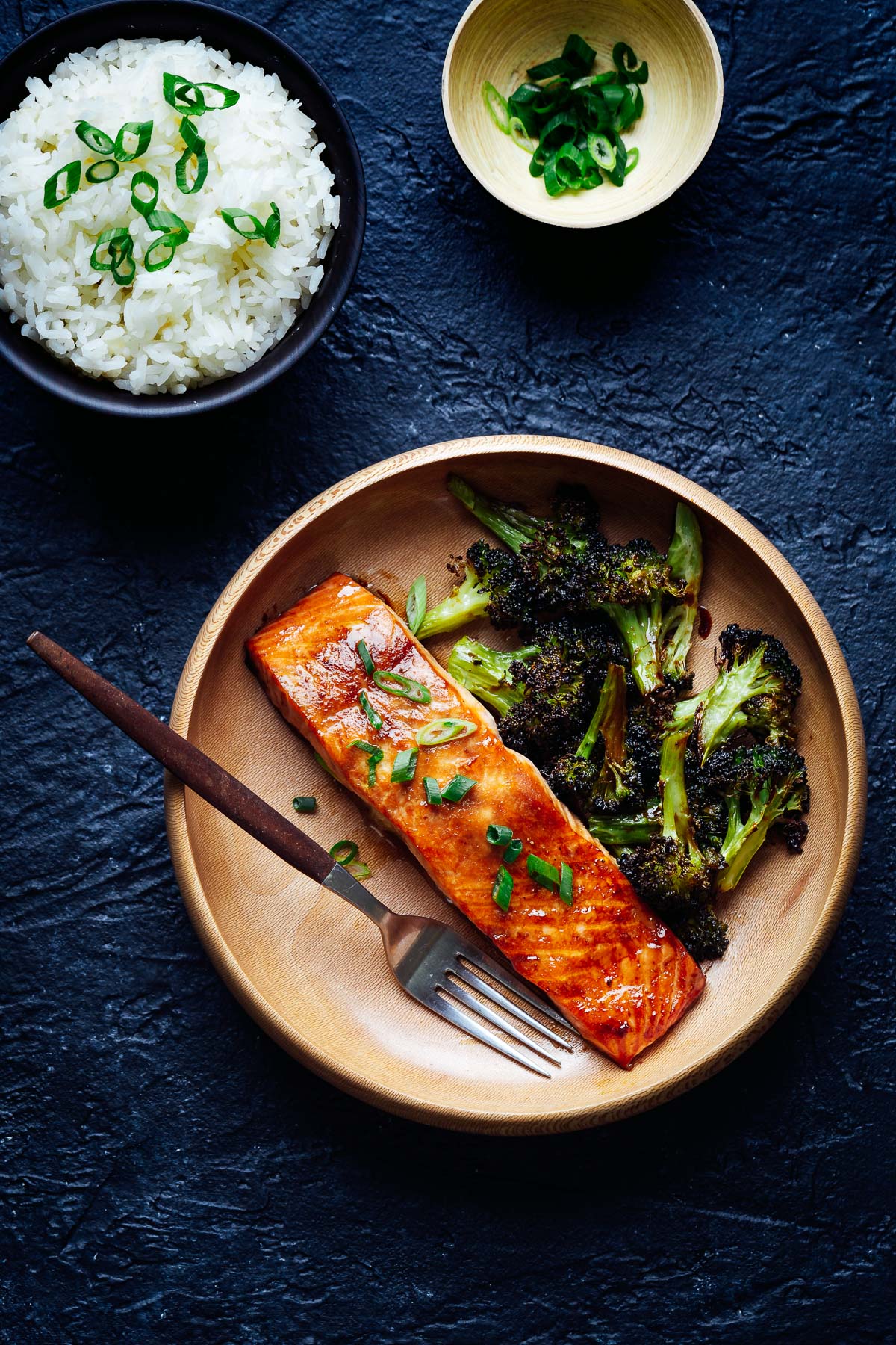 Baked Teriyaki Salmon with Roasted Broccoli - Taming of the Spoon