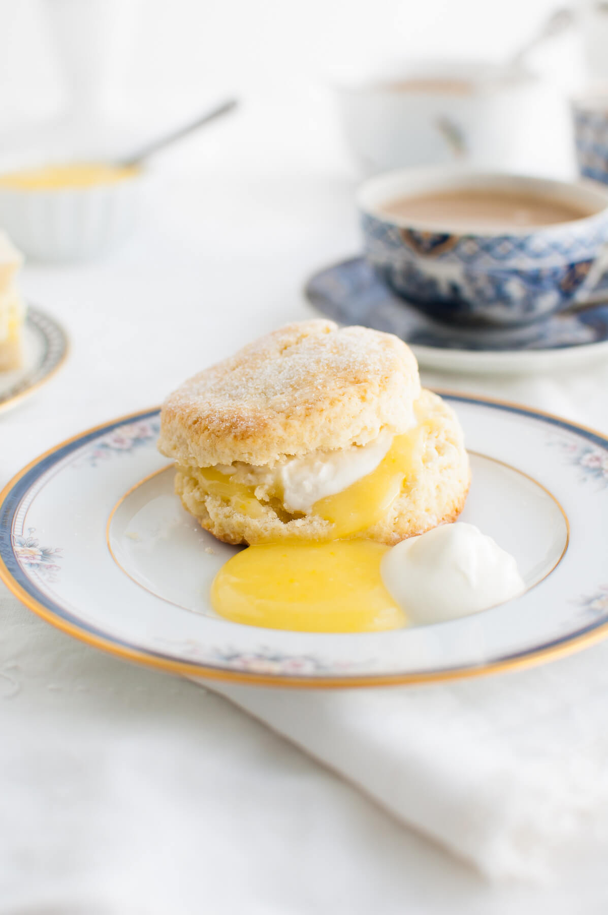 Cream Scones with Lemon Curd - Taming of the Spoon