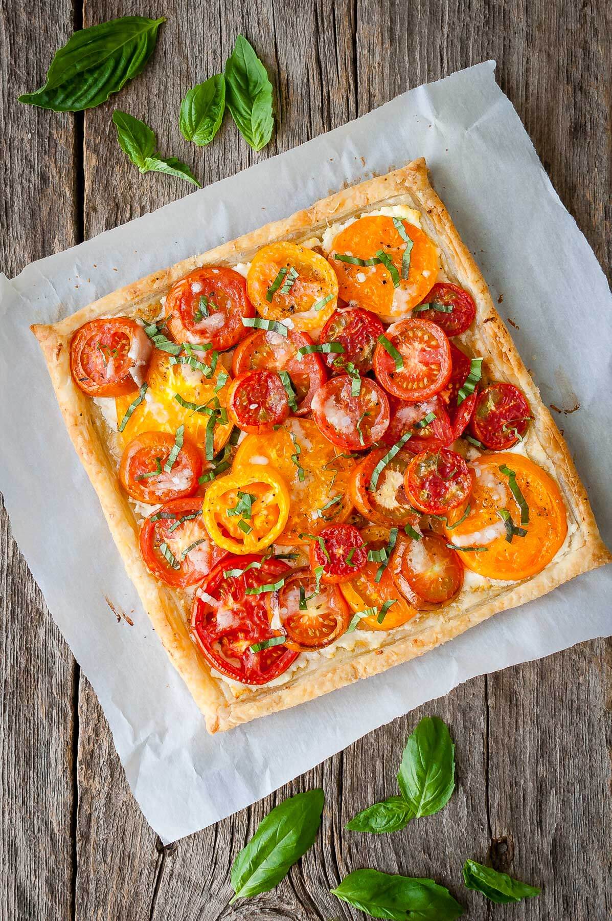 Tomato, Goat Cheese, and Caramelized Onion Tart Taming of the Spoon