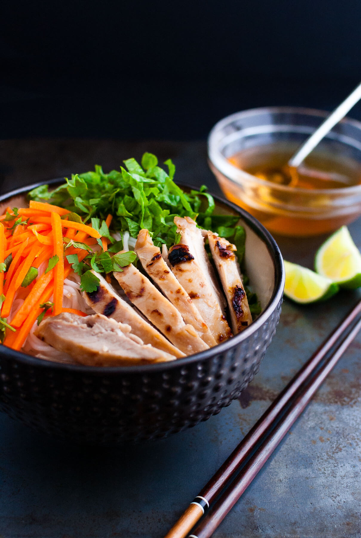 Vietnamese Grilled Chicken with Rice Vermicelli Noodles - Taming of the ...