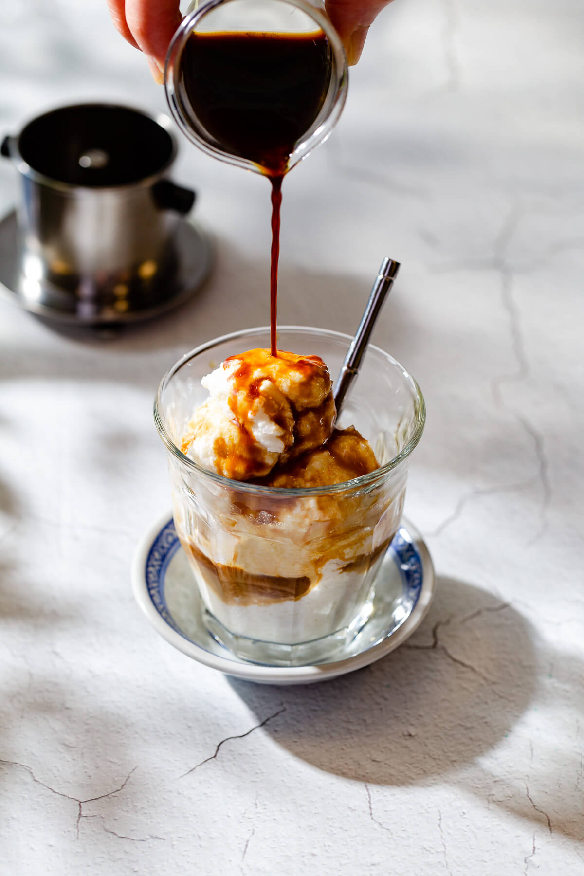 Vietnamese Coffee Affogato - Taming of the Spoon