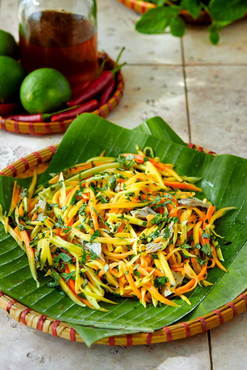 Vietnamese Papaya Salad with Roast Duck Taming of the Spoon